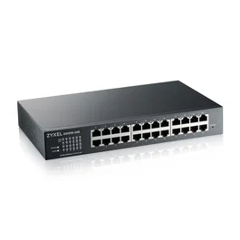 Zyxel GS1915-24E Switch gestionado L2 con 24 puertos Gigabit Ethernet 1U negro, montaje en rack y administración web, sin ventilador, NebulaFlex