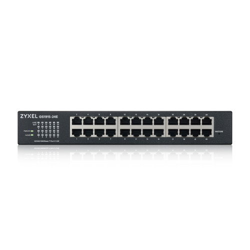 Zyxel GS1915-24E-EU0101F Switch Smart Gestionado de 24 Puertos Gigabit Ethernet L2, Modo Híbrido, Cloud/Standalone, Sin Ventilador