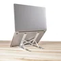 StarTech.com Soporte Elevador Ergonómico para Portátil LAPTOP-RISER-BAR - Plegable, Ajustable 9 Ángulos (15-84°), Aluminio, Hasta 10kg, 15.6", Plata