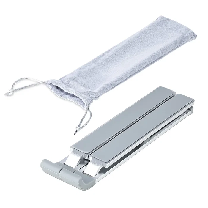 StarTech.com Soporte Elevador Ergonómico para Portátil LAPTOP-RISER-BAR - Plegable, Ajustable 9 Ángulos (15-84°), Aluminio, Hasta 10kg, 15.6", Plata