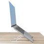 StarTech.com Soporte Elevador Ergonómico para Portátil LAPTOP-RISER-BAR - Plegable, Ajustable 9 Ángulos (15-84°), Aluminio, Hasta 10kg, 15.6", Plata