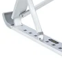 StarTech.com Soporte Elevador Ergonómico para Portátil LAPTOP-RISER-BAR - Plegable, Ajustable 9 Ángulos (15-84°), Aluminio, Hasta 10kg, 15.6", Plata