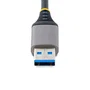 StarTech.com 5G4AB-USB-A-HUB Hub USB 3.2 Gen 1 de 4 Puertos Tipo-A Gris 5Gbps con Entrada Auxiliar Micro USB, Compacto, Plug & Play para PC, Mac