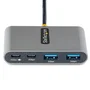 StarTech.com 5G2A2CPDB Hub USB-C de 4 Puertos (2x USB-A, 2x USB-C) USB 3.2 Gen 1 5Gbps con Power Delivery 100W Pass-Through para Portátil - Cable de 30cm