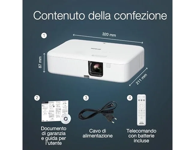 Epson CO-FH02 Proyector Full HD 1080p 3LCD 3000 Lúmenes Blanco