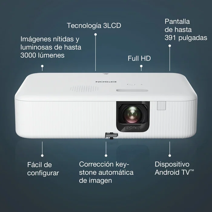 Epson CO-FH02 Proyector Full HD 1080p 3.000 Lúmenes Blanco