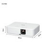 Epson CO-FH02 Proyector LCD 3000 Lúmenes 1080p (1920x1080) 16:9 con Altavoz, Zoom, HDMI, USB y Blanco para Cine en Casa