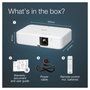 Epson CO-FH02 Proyector LCD 3000 Lúmenes 1080p (1920x1080) 16:9 con Altavoz, Zoom, HDMI, USB y Blanco para Cine en Casa