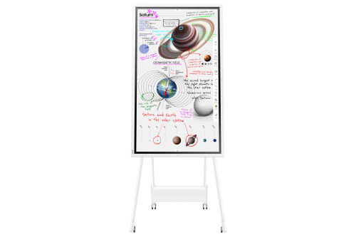 Samsung Flip Pro WM55B 55'' 4K UHD (3840x2160) MultiTouch LCD HDMI DP USB-C con Altavoces 2 Canales Blanco Gris