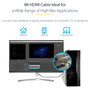 StarTech.com Cable HDMI 2.1 8K de 50cm, 48Gbps, Ultra High Speed