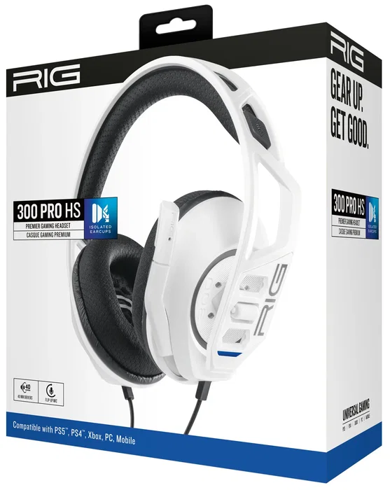 Nacon Auriculares Gaming RIG 300 PRO HS Alámbricos Diadema Circumaural con Micrófono Boom Blanco - Compatibles con PS5, PS4, Xbox, Nintendo Switch, PC Nacon Auriculares Gaming RIG 300 PRO HS Alámbricos Diadema Circumaural con Micrófono Boom Blanco - Compatibles con PS5, PS4, Xbox, Nintendo Switch, PC