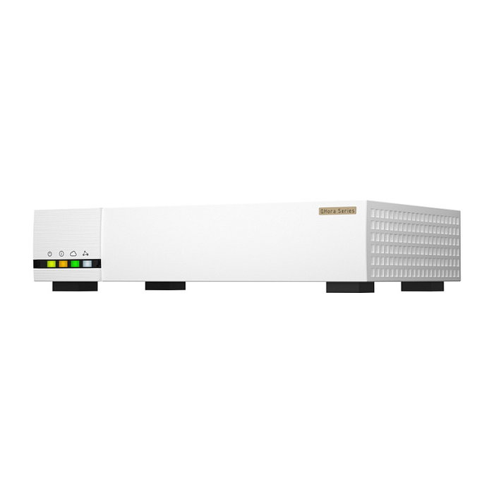QNAP QHora-322 Router VPN QuWAN de Alta Velocidad con 9 Puertos LAN, 2.5G/10G Ethernet, 4 GB DDR4, Procesador Marvell CN9130, Color Blanco