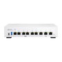 QNAP QHora-322 Router VPN QuWAN de Alta Velocidad con 9 Puertos LAN, 2.5G/10G Ethernet, 4 GB DDR4, Procesador Marvell CN9130, Color Blanco