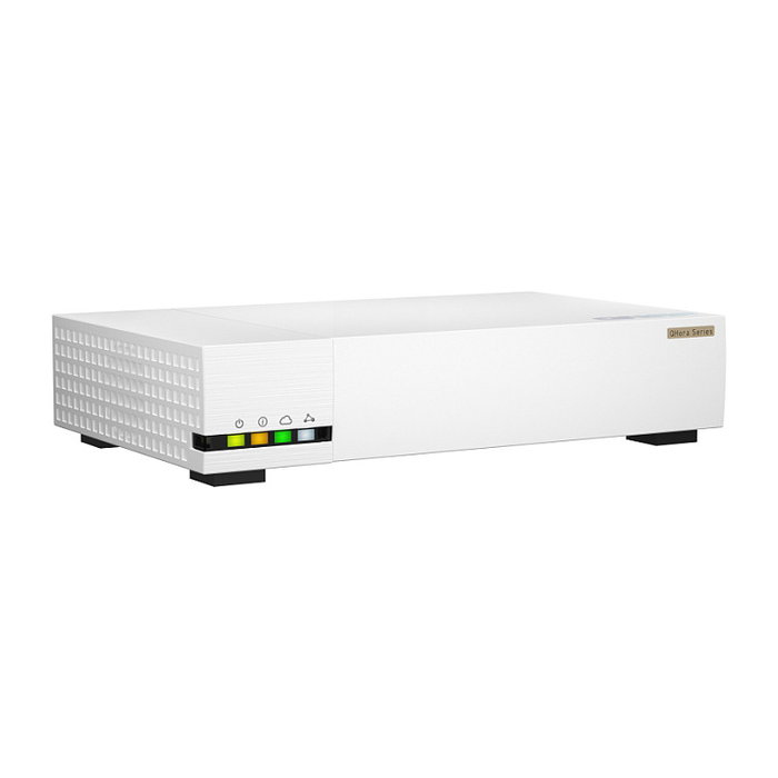 QNAP QHora-322 Router VPN QuWAN de Alta Velocidad con 9 Puertos LAN, 2.5G/10G Ethernet, 4 GB DDR4, Procesador Marvell CN9130, Color Blanco