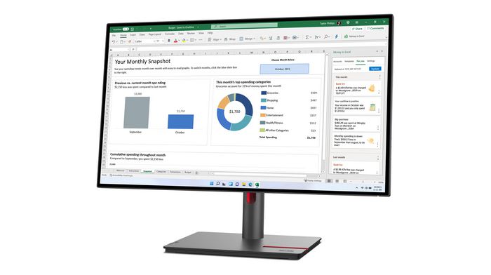 Lenovo ThinkVision P27h-30 Monitor QHD 27 IPS Raven Black