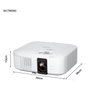 Epson EH-TW6250 Proyector 4K+ 2800 Lúmenes 3LCD 35000:1 Contraste Smart AndroidTV WiFi Blanco