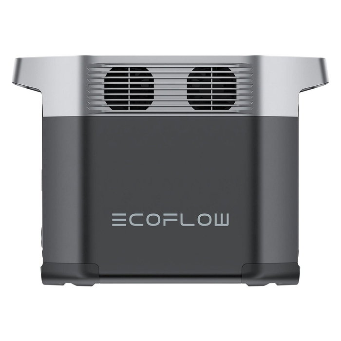 EcoFlow Delta 2 Power Station 1024Wh LiFePO4, 1800W AC, 2200W Peak, Carga Solar/AC/Coche, 6 Salidas, Bluetooth/WiFi, Negro - EU