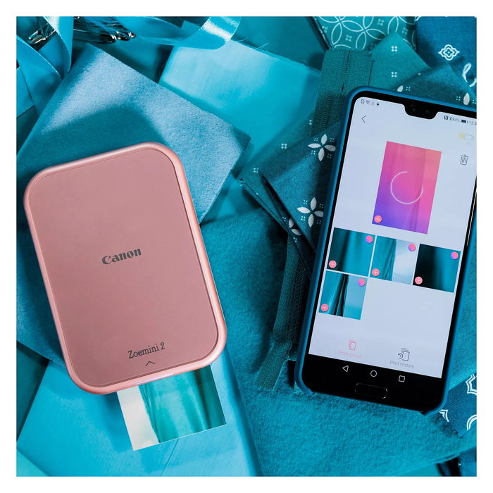 Canon ZOEmini 2 Impresora Fotográfica Inalámbrica Portátil Mini, color rosé gold