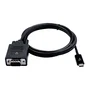 V7 V7UCVGA-2M Cable Adaptador VGA (D-Sub) a USB Tipo C, 2m, Plug and Play, WUXGA 1920x1200 a 60Hz, Negro