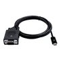 V7 V7UCVGA-2M Cable Adaptador VGA (D-Sub) a USB Tipo C, 2m, Plug and Play, WUXGA 1920x1200 a 60Hz, Negro