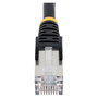 StarTech.com Cable de Red Patch Ethernet Cat6a NLBK-50C 0.5m Negro S/FTP (S-STP) - Shielded para Alta Velocidad