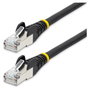StarTech.com Cable de Red Patch Ethernet Cat6a NLBK-50C 0.5m Negro S/FTP (S-STP) - Shielded para Alta Velocidad