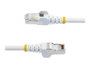 Startech Cable de Red Ethernet 1.5m Cat6a 10Gbps RJ45 Blindado (STP) Blanco para Router, PC, Consola - Alta Velocidad