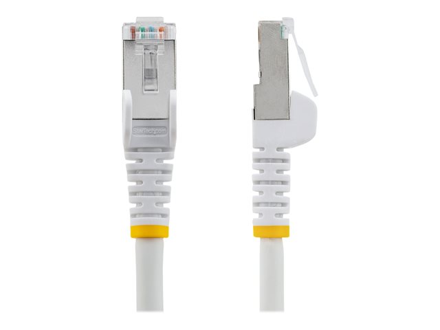 StarTech.com Cable de Red Ethernet Cat6a 0,5m Blanco S/FTP Snagless PoE++ 100W