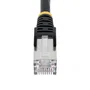 StarTech Cable Ethernet Cat6a S/FTP 1 m Negro Snagless RJ-45 PoE++ 100W