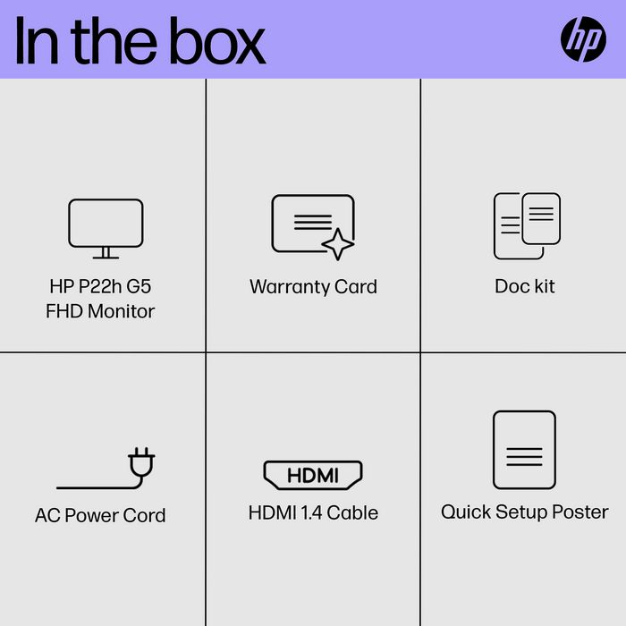 HP Monitor P22h G5 FHD 21.5 Pulgadas