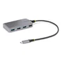 StarTech 5G4AB-USB-C-HUB - Hub USB 3.0 4 Puertos USB-A, USB-C Host, 5 Gbps, Cable 30 cm, Gris, Alimentado por Bus