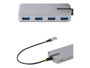 Startech Hub USB 4 Puertos USB 3.0, 5Gbps, Alimentado por Bus, con Cable USB-C de 30cm
