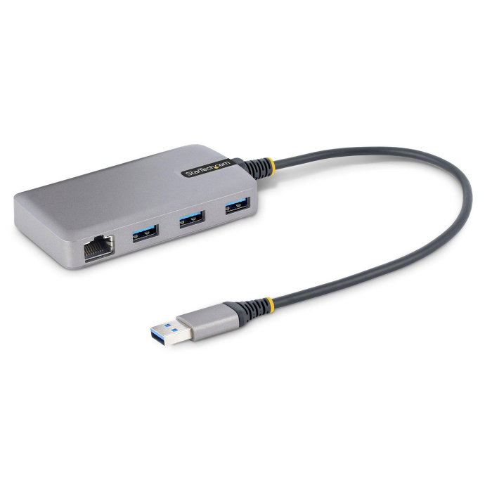 Startech Hub USB 3.0, 3 Puertos 5 Gbps, Gigabit Ethernet RJ45, Cable 30 cm, Alimentación por Bus Startech Hub USB 3.0, 3 Puertos 5 Gbps, Gigabit Ethernet RJ45, Cable 30 cm, Alimentación por Bus