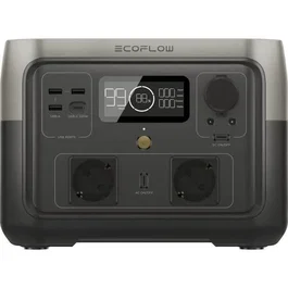 Ecoflow River 2 Max Generador Eléctrico Portátil 512 WH, 2 Salidas CA - 500 W (1000 W Overvoltaje)