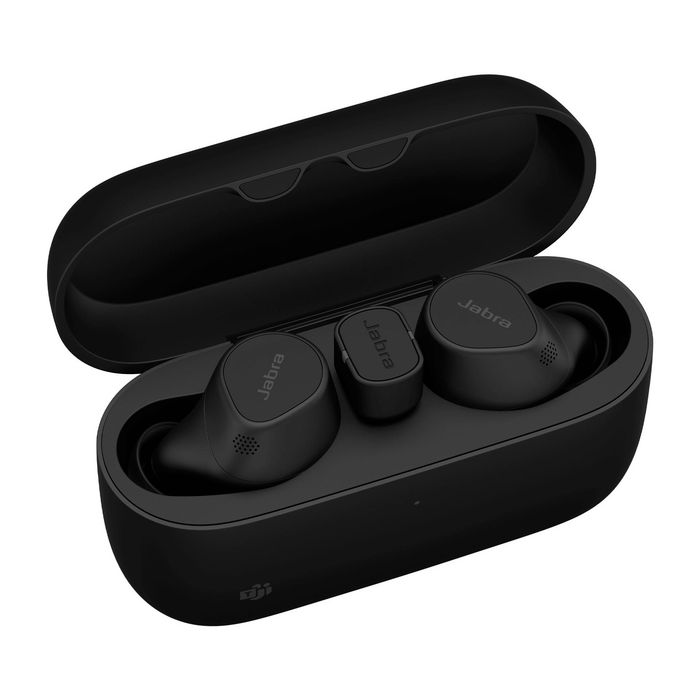 Jabra Evolve2 Buds Auriculares True Wireless para Empresa con Cancelación Activa de Ruido, Bluetooth Multipoint, USB-C y Pad de Carga Inalámbrica Incluido Jabra Evolve2 Buds Auriculares True Wireless para Empresa con Cancelación Activa de Ruido, Bluetooth Multipoint, USB-C y Pad de Carga Inalámbrica Incluido