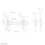 Newstar Neomounts WL35S-950BL19 Soporte de pared para TV pesada 55-115 pulgadas, 160 kg, Negro