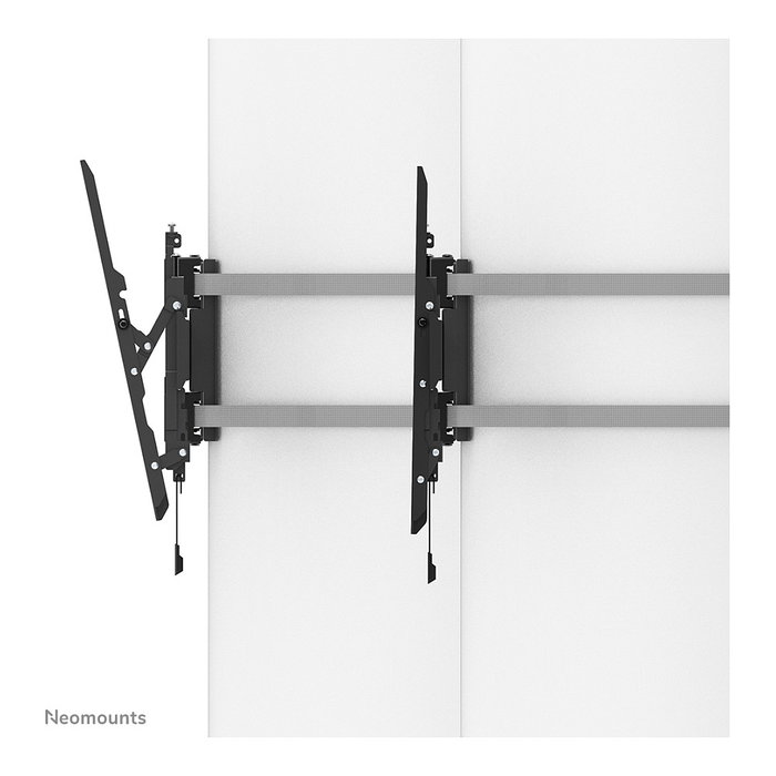 Neomounts Soporte de TV para columna WL35S-910BL16, inclinable, para pantallas de 40 a 75 pulgadas y hasta 50 kg, color negro, función antirrobo