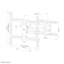 Neomounts WL40S-950BL18 Soporte de Pared de Movimiento Completo