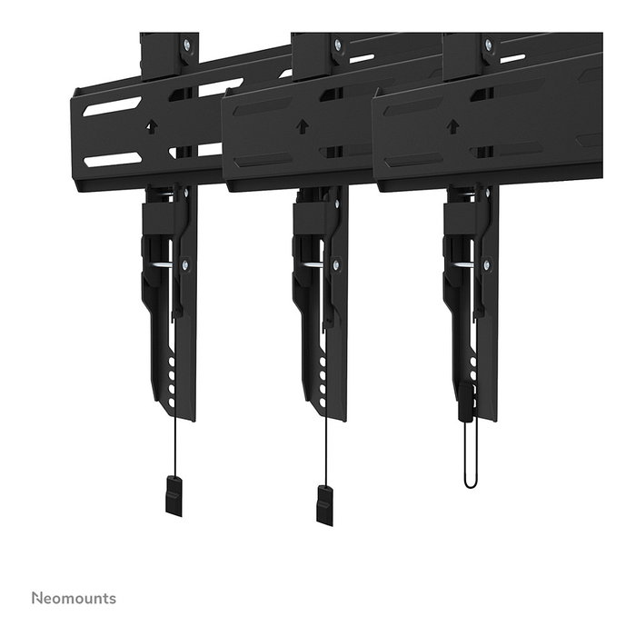 Newstar WL30S-910BL16 Soporte de TV de columna fijo para pantallas 40-75 pulgadas, Hasta 50 kg, Diámetro mástil 25-100 cm, Interfaz VESA 200x100 a 600x400 mm, Color negro