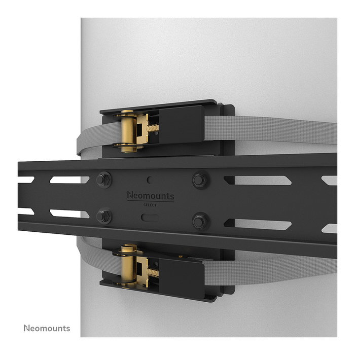 Newstar WL30S-910BL16 Soporte de TV de columna fijo para pantallas 40-75 pulgadas, Hasta 50 kg, Diámetro mástil 25-100 cm, Interfaz VESA 200x100 a 600x400 mm, Color negro