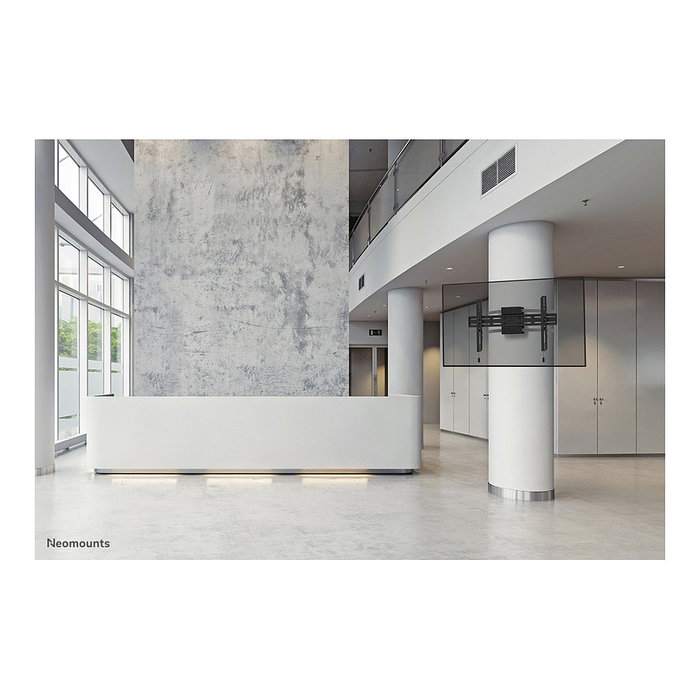 Newstar WL30S-910BL16 Soporte de TV de columna fijo para pantallas 40-75 pulgadas, Hasta 50 kg, Diámetro mástil 25-100 cm, Interfaz VESA 200x100 a 600x400 mm, Color negro