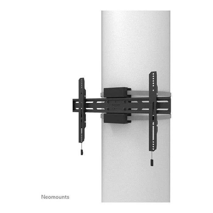 Newstar WL30S-910BL16 Soporte de TV de columna fijo para pantallas 40-75 pulgadas, Hasta 50 kg, Diámetro mástil 25-100 cm, Interfaz VESA 200x100 a 600x400 mm, Color negro