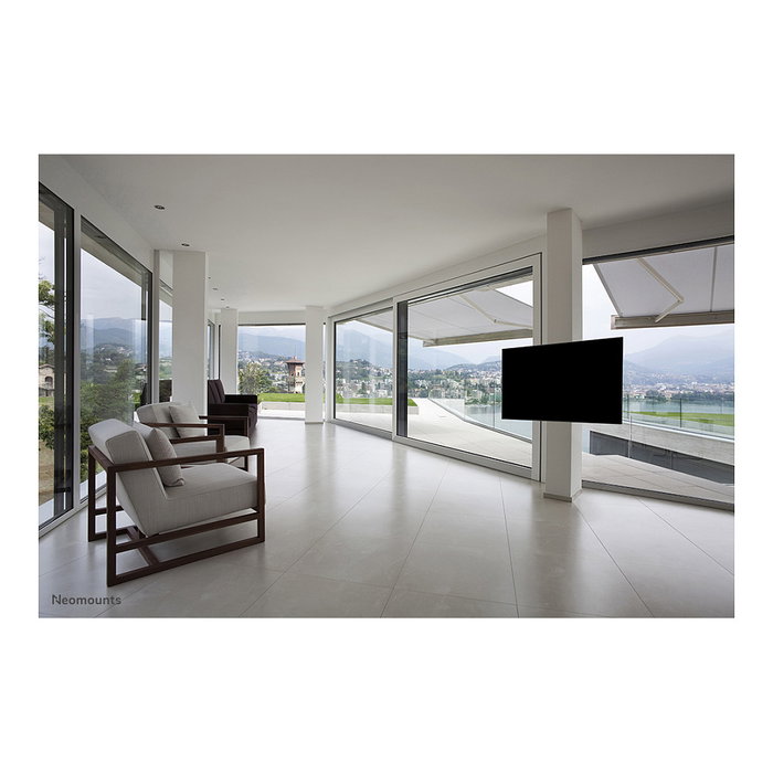 Newstar WL30S-910BL16 Soporte de TV de columna fijo para pantallas 40-75 pulgadas, Hasta 50 kg, Diámetro mástil 25-100 cm, Interfaz VESA 200x100 a 600x400 mm, Color negro