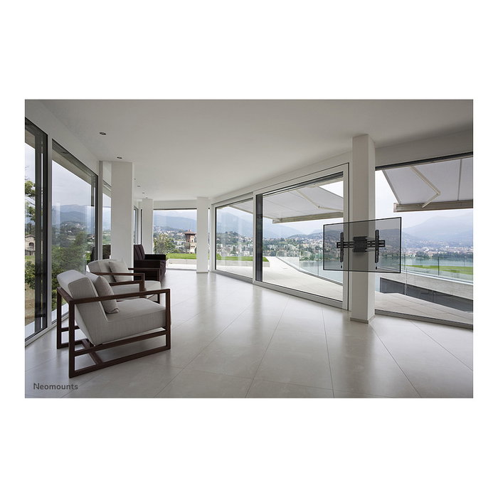 Newstar WL30S-910BL16 Soporte de TV de columna fijo para pantallas 40-75 pulgadas, Hasta 50 kg, Diámetro mástil 25-100 cm, Interfaz VESA 200x100 a 600x400 mm, Color negro