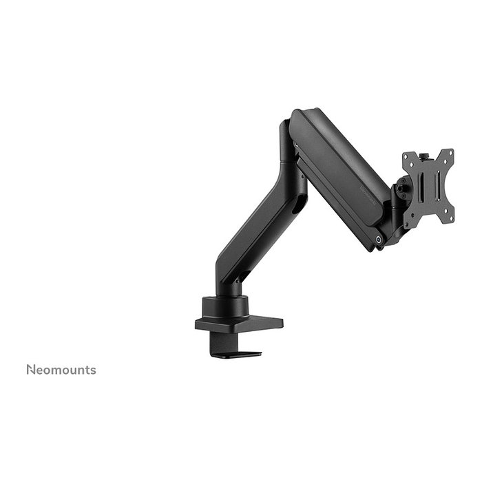 Neomounts DS70-450BL1 Soporte de Monitor para Escritorio, Brazo de Gas para Pantallas de 17 a 42 Pulgadas, Carga 15 kg, Ajuste de Altura e Inclinación, Color Negro