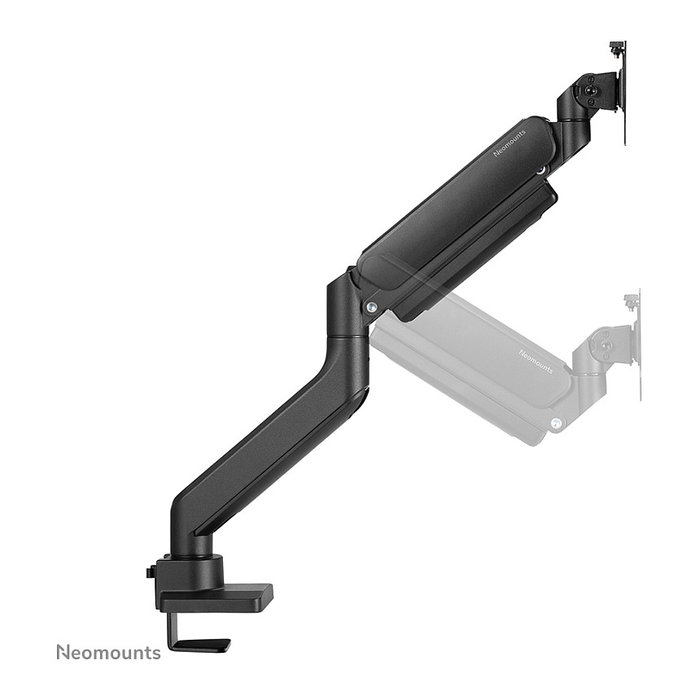 Neomounts DS70-450BL1 Soporte de Monitor para Escritorio, Brazo de Gas para Pantallas de 17 a 42 Pulgadas, Carga 15 kg, Ajuste de Altura e Inclinación, Color Negro