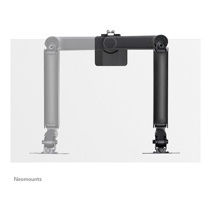 Neomounts DS70-450BL1 Soporte de Monitor para Escritorio, Brazo de Gas para Pantallas de 17 a 42 Pulgadas, Carga 15 kg, Ajuste de Altura e Inclinación, Color Negro