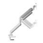 Neomounts DS70-450WH1 Brazo de Monitor Full-Motion Blanco