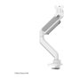 Neomounts DS70-450WH1 Brazo de Monitor Full-Motion para Pantallas de 17 a 42 Pulgadas (43-107 cm), Soporte de Gas, Carga 15 kg, Montaje Pinza/Atornillado, Blanco