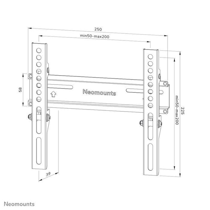 Neomounts WL30-350BL12 Soporte de Pared Fijo para TV/Monitor 24-55", 30 kg, VESA 50x50-200x200, 3.9 cm, Bloqueable, Negro Neomounts WL30-350BL12 Soporte de Pared Fijo para TV/Monitor 24-55", 30 kg, VESA 50x50-200x200, 3.9 cm, Bloqueable, Negro